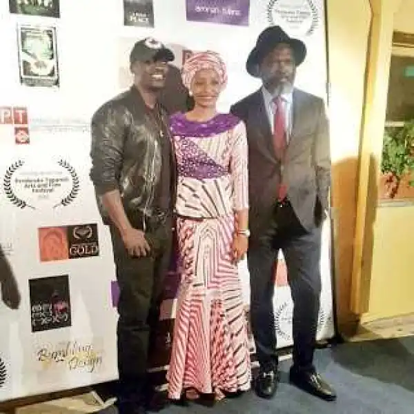 Photos: Actress Rahama Sadau with Akon At Movie Premiere In Los Angeles